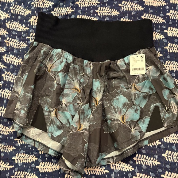free people movement Pants - NWT FP Movement Midnight Floral Athletic Shorts